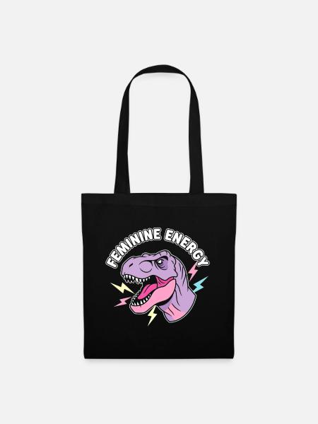 Feminine Energy NeonDino - Stoffbeutel - Schwarz