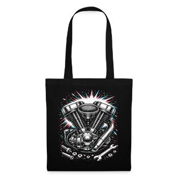 Conception du réglage des tournevis de moteur de moto - Sac en tissu - noir - Devant