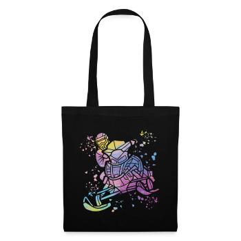 Motoneige, motoneige, motoneige - Sac en tissu - noir - Devant