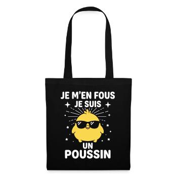 Poussin Soleil Carrément Cool - Sac en tissu - noir - Devant