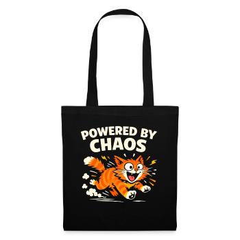 Orange Cat Chaos Lustige Katze Orange Tabby Meme - Stoffbeutel - Schwarz - Vorne