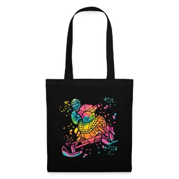 Motoneige, motoneige, motoneige - Sac en tissu - noir - Devant