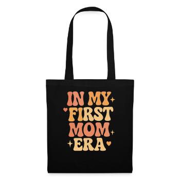 First Mother's Day Mom Gift Idea Family Groovy - Tote Bag - black - Front