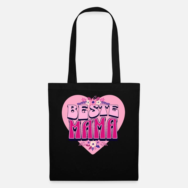 Beste Mama – Perfektes Muttertagsgeschenk - Stoffbeutel - Schwarz