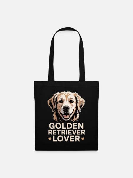 Golden Retriever Lover - Stoffbeutel - Schwarz