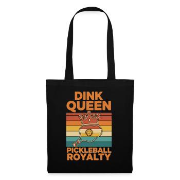 Pickleball Dink Reine de la royauté Joueur drôle Amour - Sac en tissu - noir - Devant