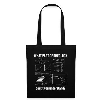 Rheology Flow Behavior Rheometry Understand - Tote Bag - black - Front