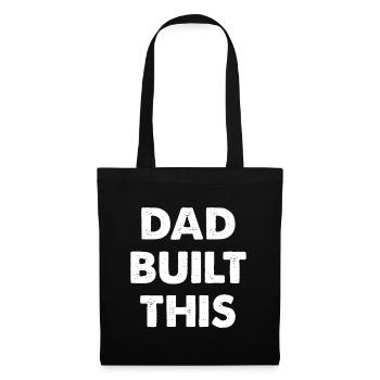 Dad Built This - Tote Bag - black - Front