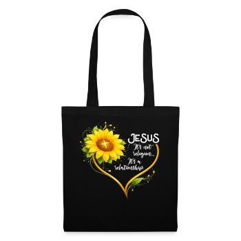 Christian Sunflower Positivity God Religion - Tote Bag - black - Front