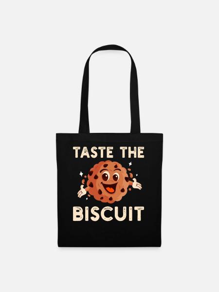 Probier den Biscuit-Buddy - Stoffbeutel - Schwarz