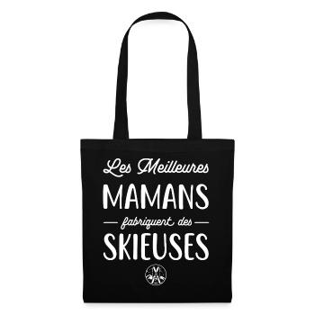 Les meilleures mamans fabriquent des skieuses - Sac en tissu - noir - Devant