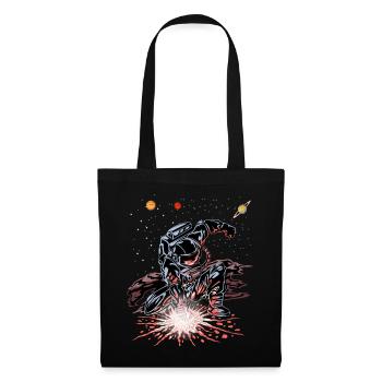 Télé-shirt Astronaut Punch Galaxy - Sac en tissu - noir - Devant