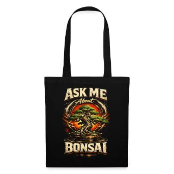Bonsaï Demandez-moi des Bonsaïs - Sac en tissu - noir - Devant