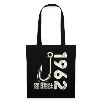 64th Birthday Gift Angler Fishing Man 1962 - Tote Bag - black - Front