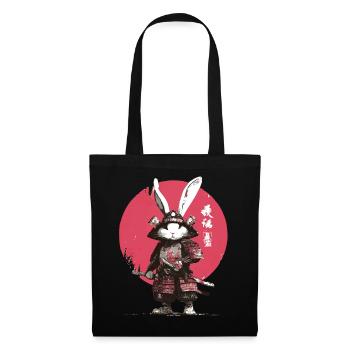 Bunny Samurai in Armor - Tote Bag - black - Front