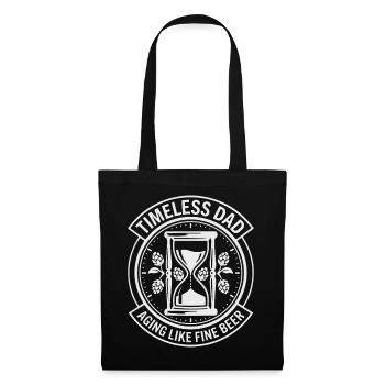 Fête des pères Papa intemporel Classique intemporel - Sac en tissu - noir - Devant