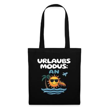 Urlaubsmodus An Strand Sonne Meer Reise Idee - Stoffbeutel - Schwarz - Vorne