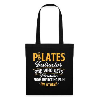 Pilates Instructor Pain Definition Humor - Tote Bag - black - Front