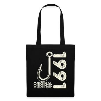 35th Birthday Gift Angler Fishing Man 1991 - Tote Bag - black - Front