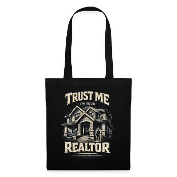 Immobilienmakler Makler Trust Me I'm Your Realtor - Stoffbeutel - Schwarz - Vorne