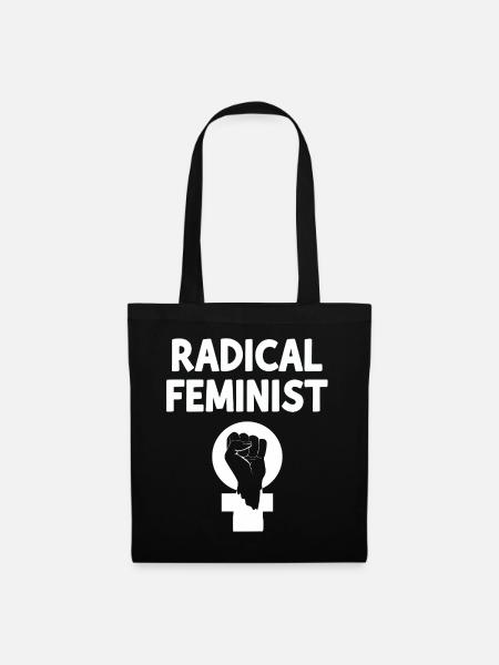 radikale Feministin - Stoffbeutel - Schwarz