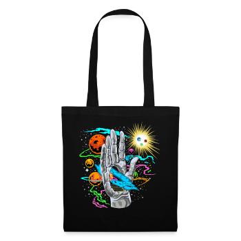 Main Divine de l’Univers Galaxie Cosmique Planètes - Sac en tissu - noir - Devant