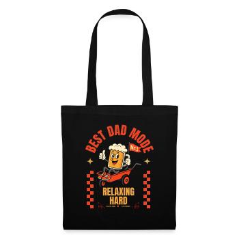 Cadeau de chariot à bière pour la fête des pères Meilleure mode papa - Sac en tissu - noir - Devant