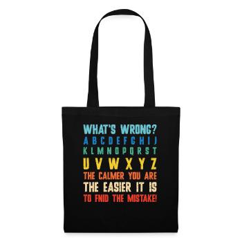 What's Wrong Funny teacher classroom - Tote Bag - black - Front