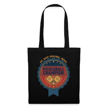 Pickleball Champion Eat Sleep Pickleball Repeat - Tote Bag - black - Front