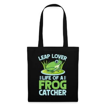 Frog Catcher Leap Lover Frog - Tote Bag - black - Front