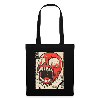 Skull Pop Art - Stoffbeutel - Schwarz - Vorne