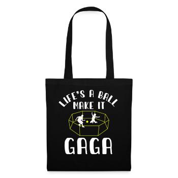 La vie est un vrai boulet, rends-la folle - Sac en tissu - noir - Devant