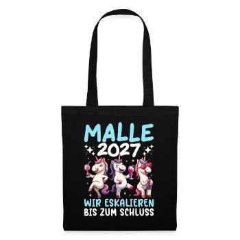 Malle 2027 We escalate to the end unicorn - Tote Bag - black - Front