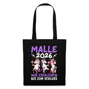 Malle 2026 We escalate until the end unicorn - Tote Bag - black - Front