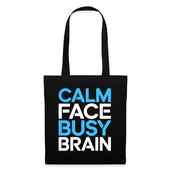 Homeroom Teacher Calm Face Busy Teaching Career - Stoffbeutel - Schwarz - Vorne