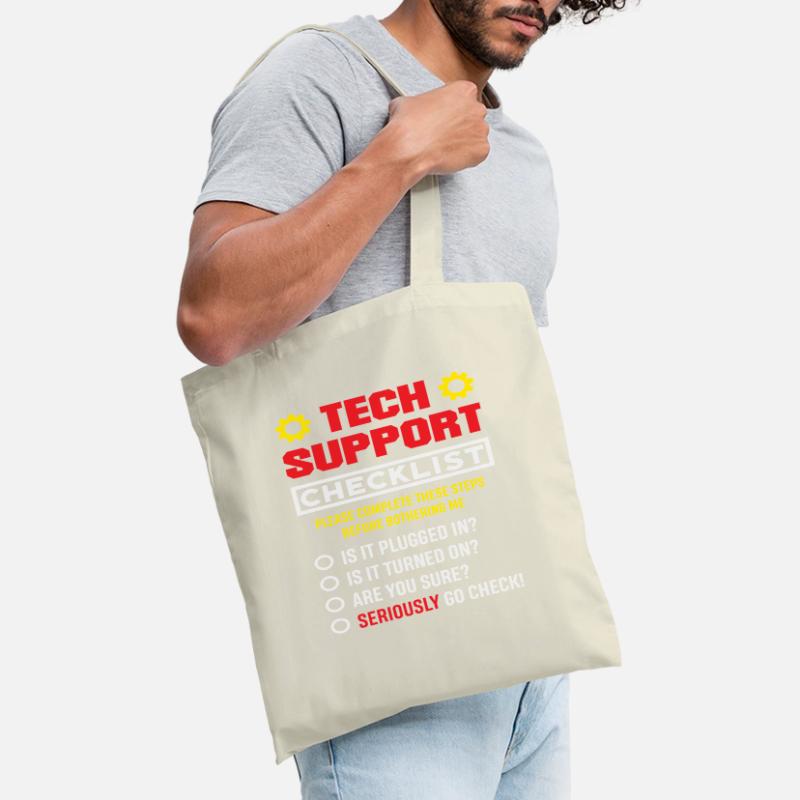 Liste de contrôle du support technique Plugin Admin IT Sac en tissu