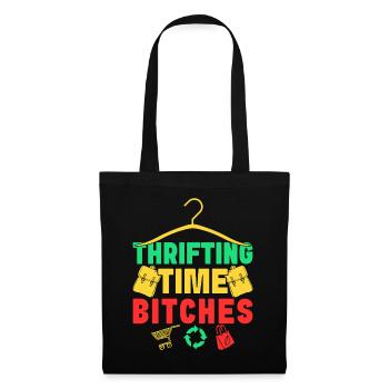 Magasin d’occasion Magasin d’occasion Temps d’occasion - Sac en tissu - noir - Devant