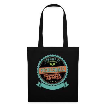 Pickleball Powered By Pickleball funny player - Tote Bag - black - Front