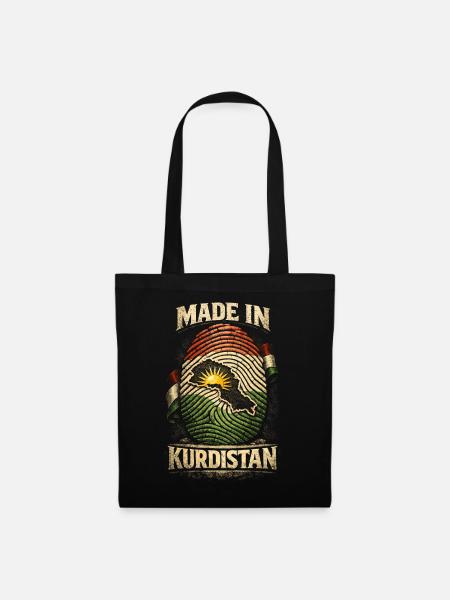 Made In Kurdistan Kurde Kurden - Stoffbeutel - Schwarz