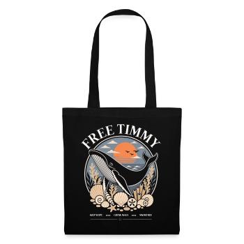 Buckelwal Timmy Hope Statement Merch - Stoffbeutel - Schwarz - Vorne