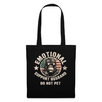 Emotional Ape Do Not Pet Tee - Tote Bag - black - Front