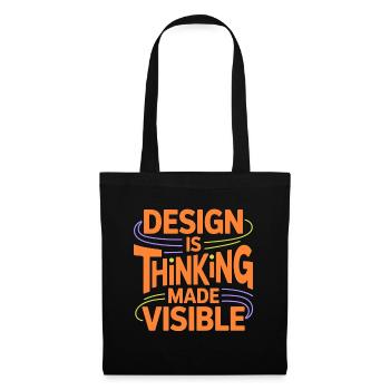 Designer Éducateur Design est Thinking Art Educator - Sac en tissu - noir - Devant