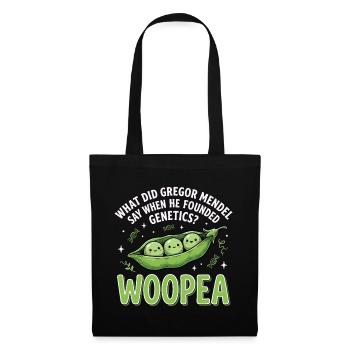 ErbsenGenetik Mendelwitz WOOPEA - Stoffbeutel - Schwarz - Vorne