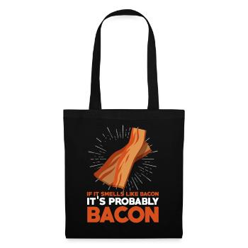 Si ça sent le bacon, citation drôle de viande - Sac en tissu - noir - Devant