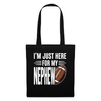 I'm Just Here For My Nephew Football - Tote Bag - black - Front