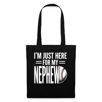 I'm Just Here For My Nephew Baseball - Tote Bag - black - Front