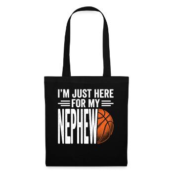 I'm Just Here For My Nephew Basketball - Tote Bag - black - Front