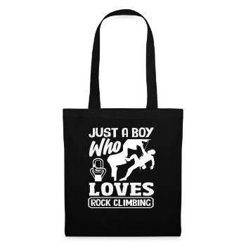 A boy who loves climbing children - Tote Bag - black - Front