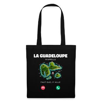 La Guadeloupe M’appelle Faut Que J’y Aille Humour - Sac en tissu - noir - Devant