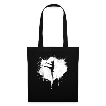 Sketch de danseur de ballet - Sac en tissu - noir - Devant